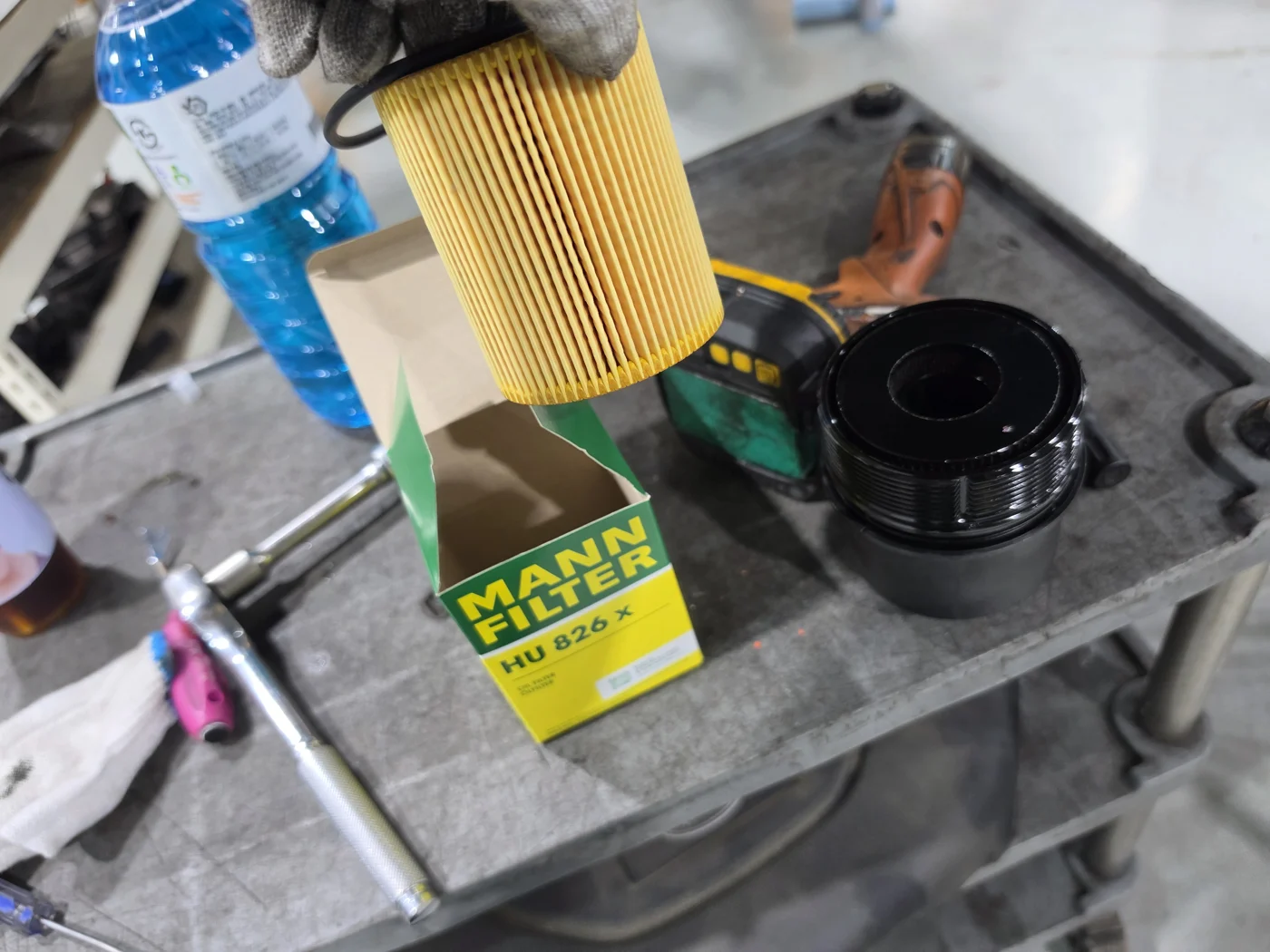 Oil filter replacement