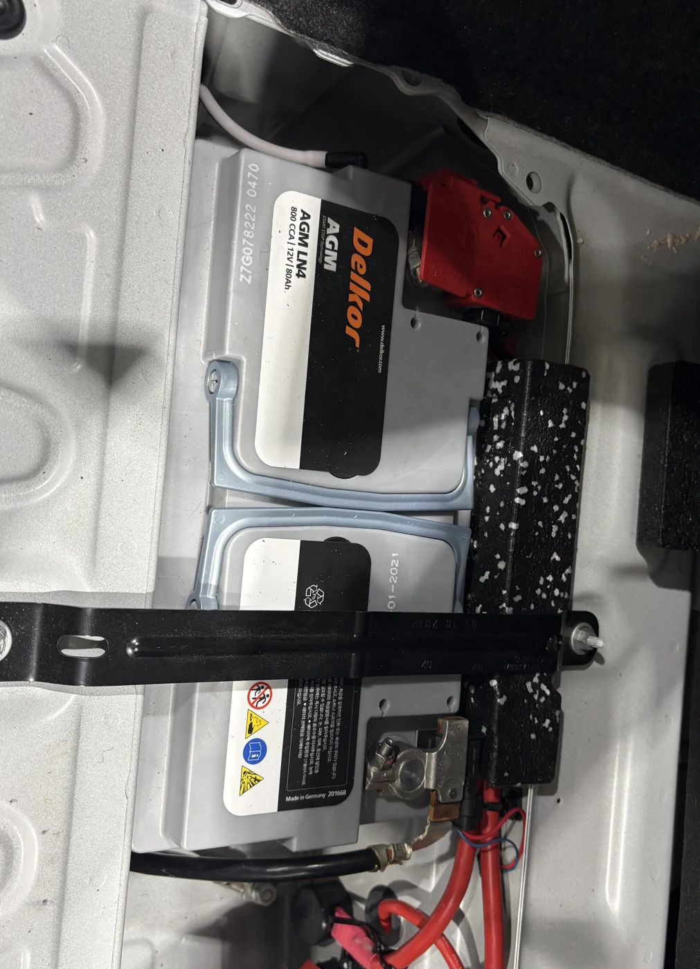 Checking the installed battery