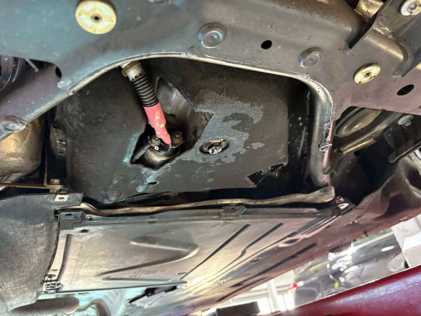 Checking inside the cover