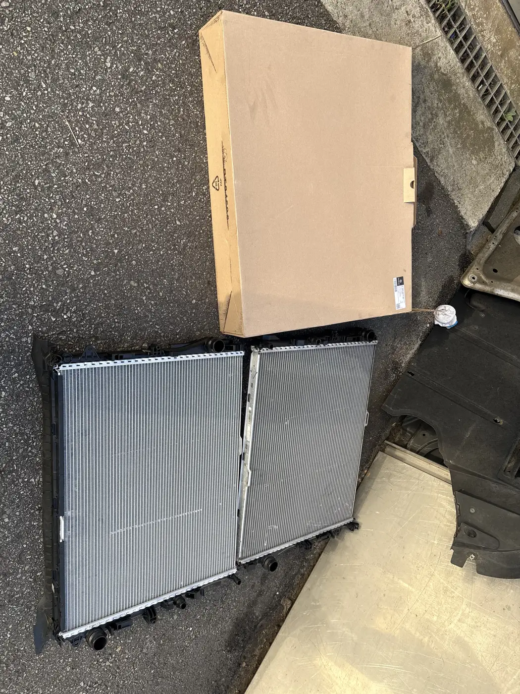 Old and new radiators side by side