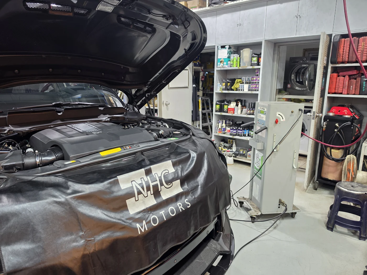 SVR maintenance with protective covers fitted
