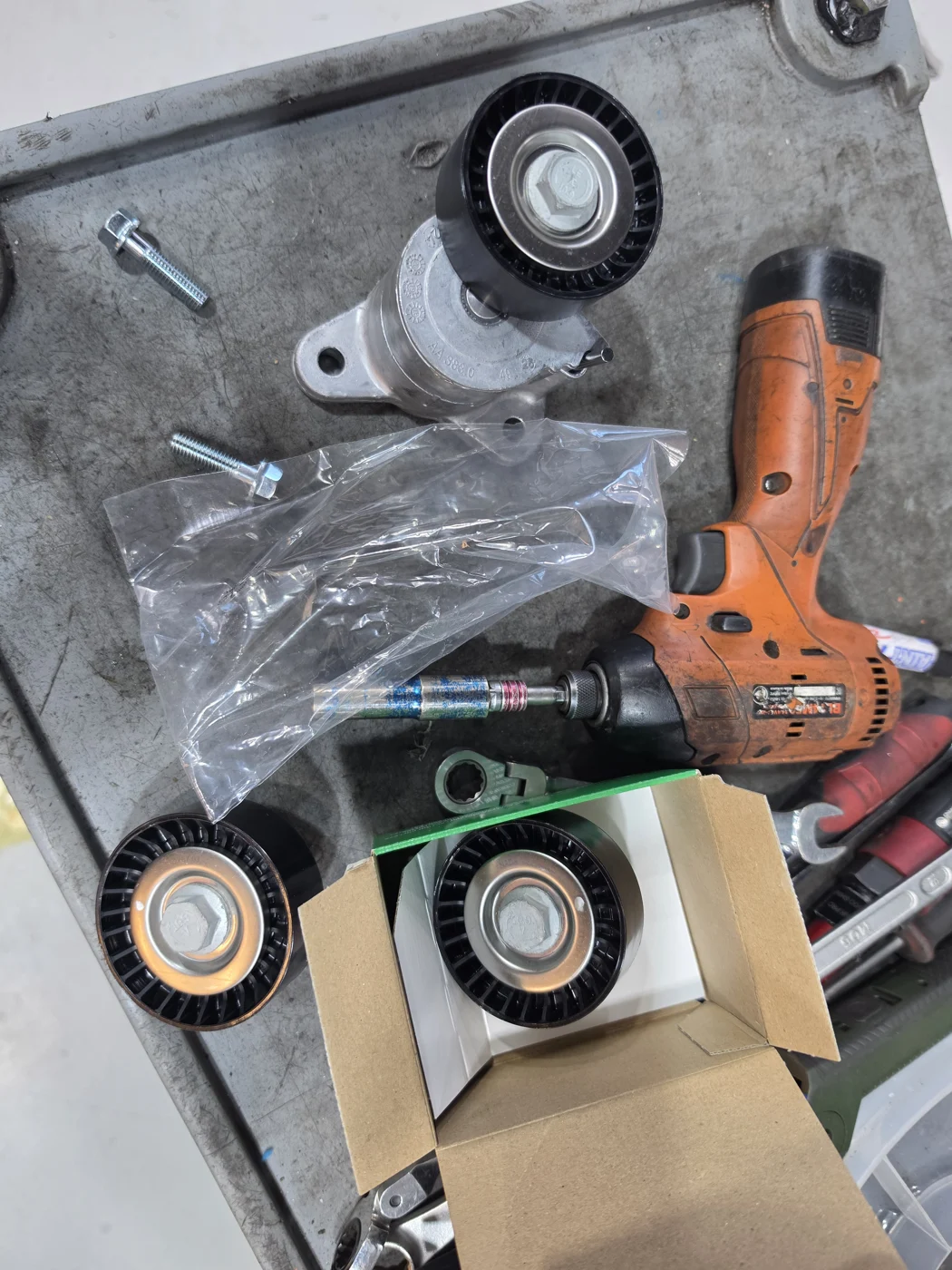 Replacement auxiliary belt components