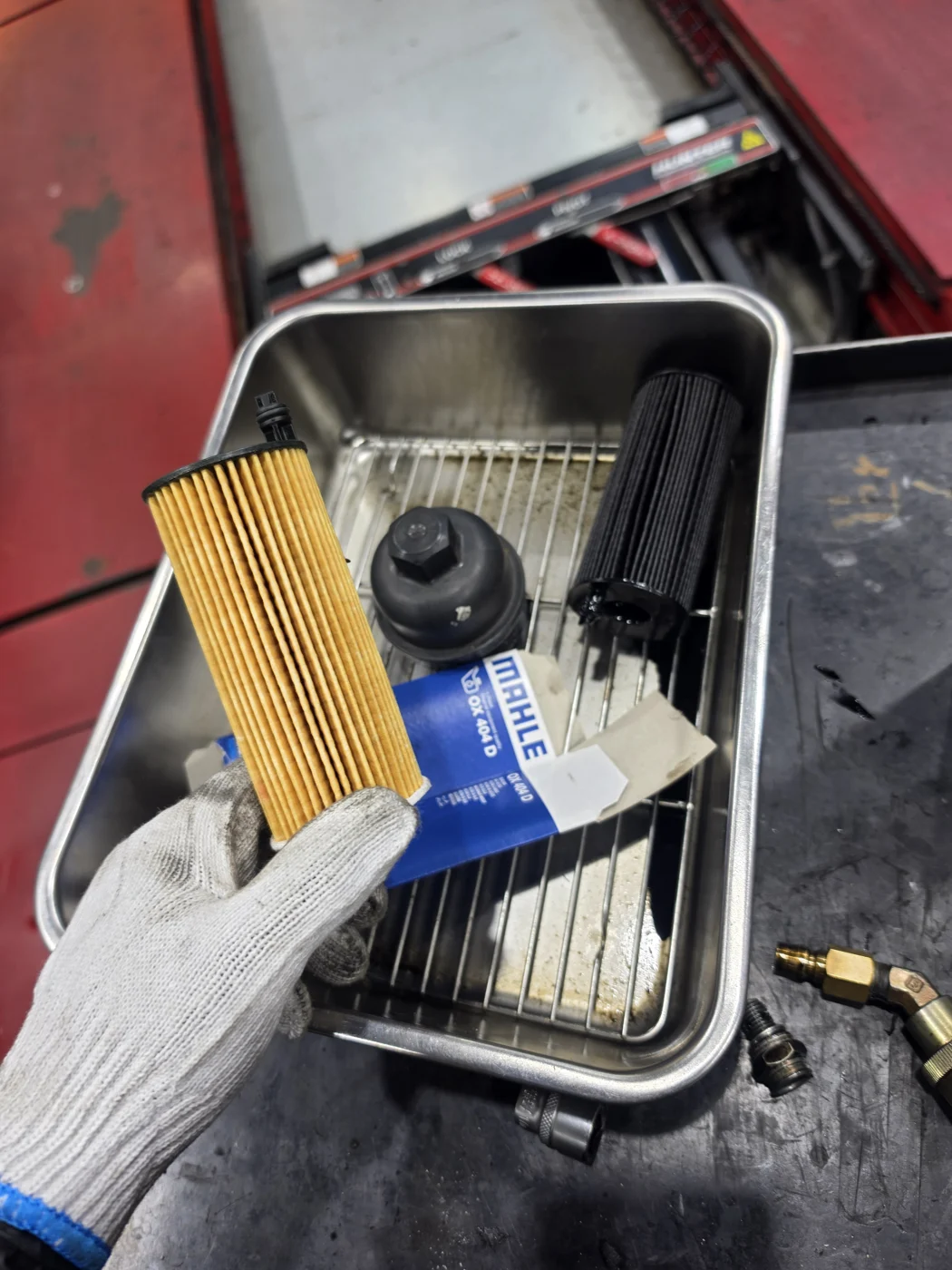 Oil filter replacement