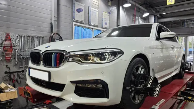 BMW G30 타이어·TPMS 교체, 새 타이어에 맞춰 얼라인먼트까지