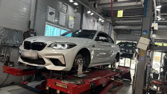 BMW M2 F87 공차체결·얼라인먼트 조정 범위 점검 사례