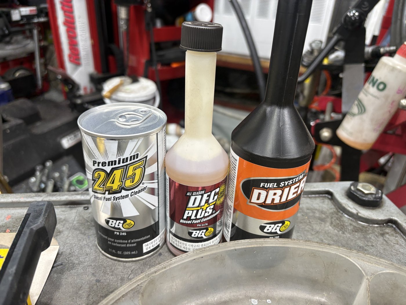 Care products used in this car's fuel system
