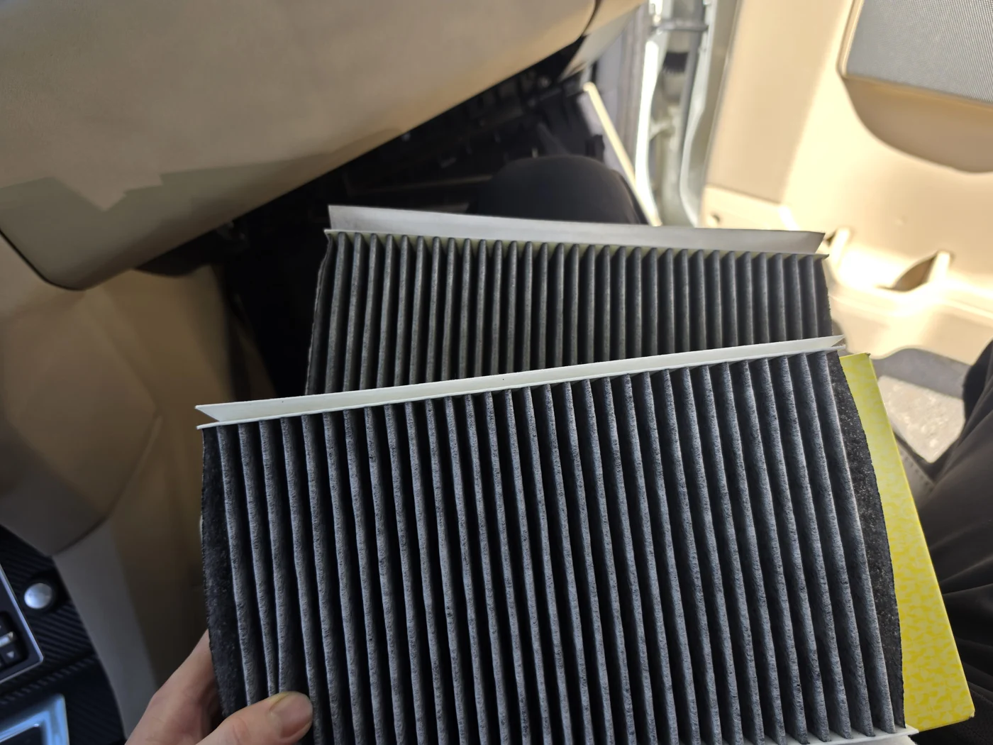 Replaced cabin filter