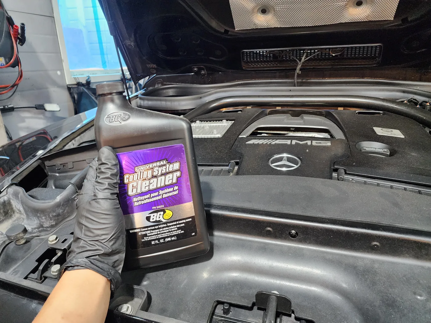 Cooling system care in the G63 engine bay