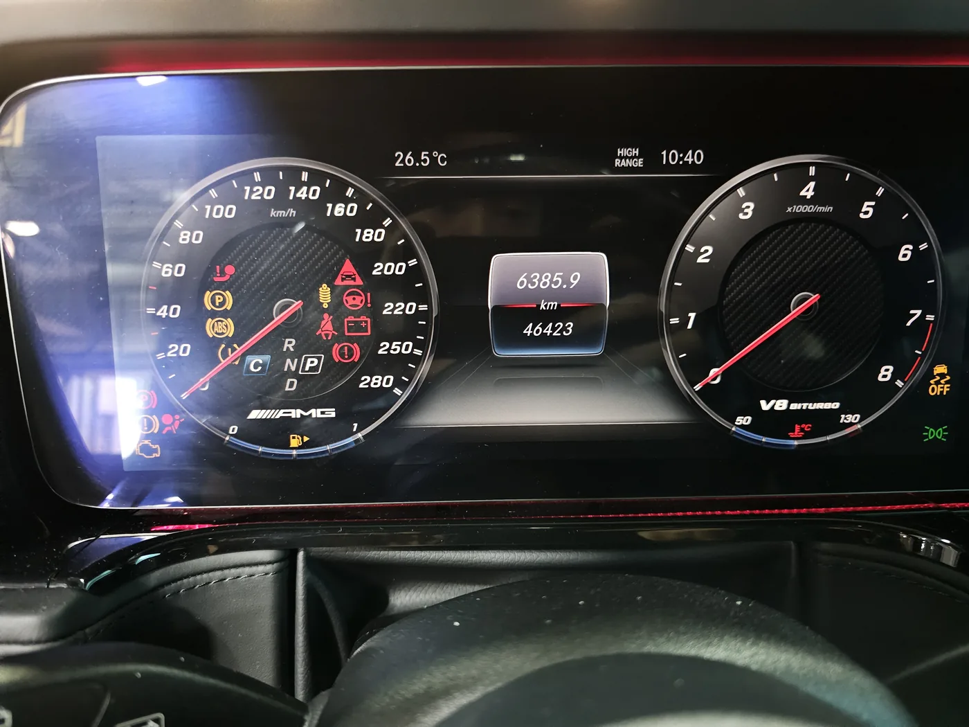 Recorded mileage at intake · 46,423 km