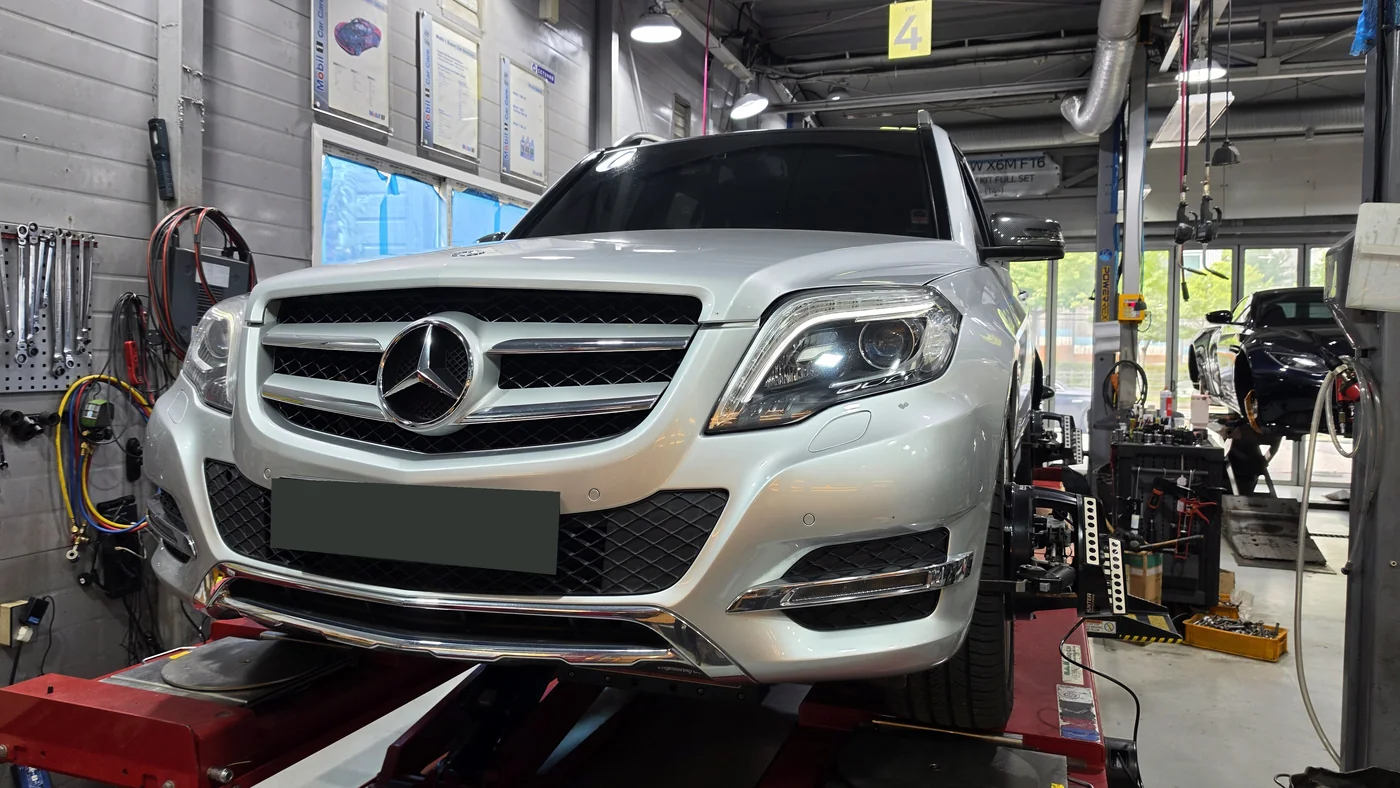 2013 GLK 220 · wheel deformation, alignment and chassis inspection