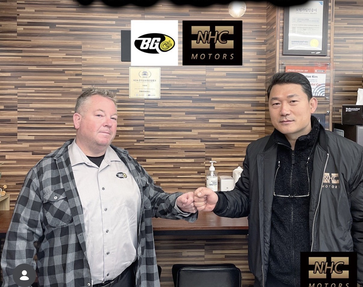 BG프로덕츠 아시아 담당자와 김종태 대표의 방문 미팅 — NHC모터스