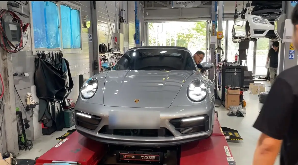Porsche 911 Hunter 얼라인먼트 작업
