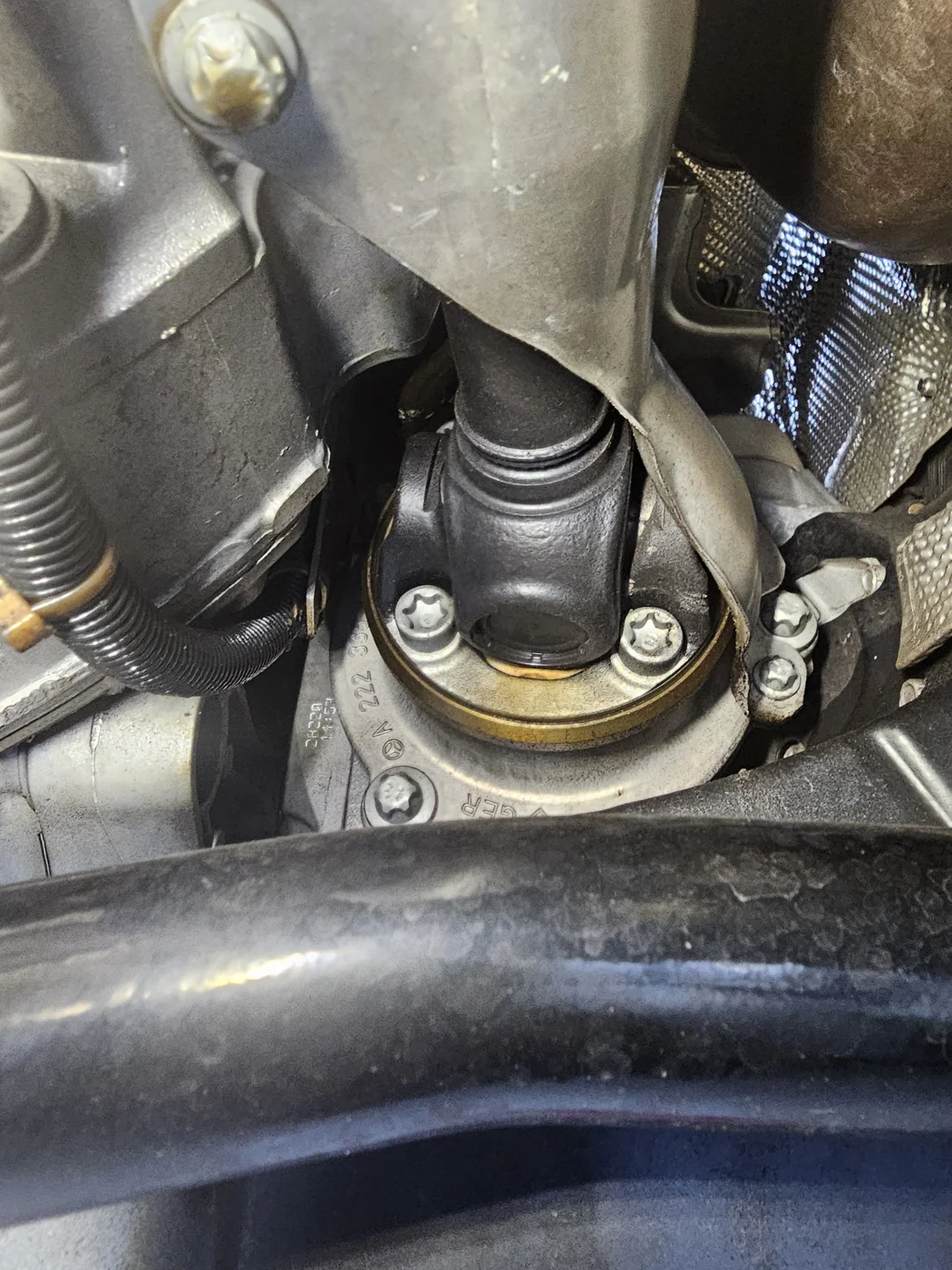 Driveline rubber coupling inspection