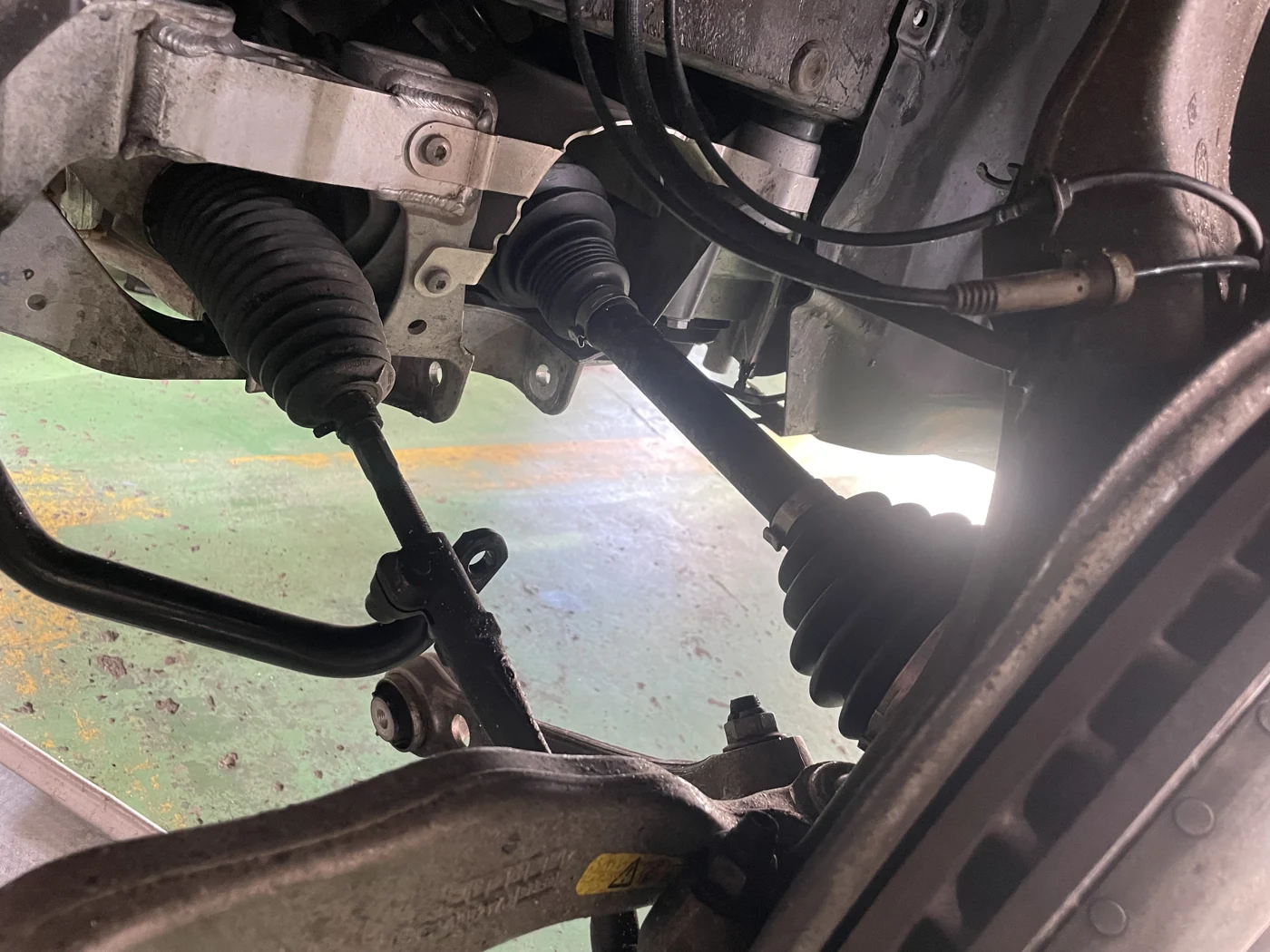 Front-left strut removal