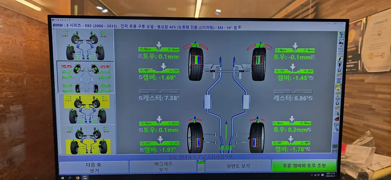 Final alignment readings