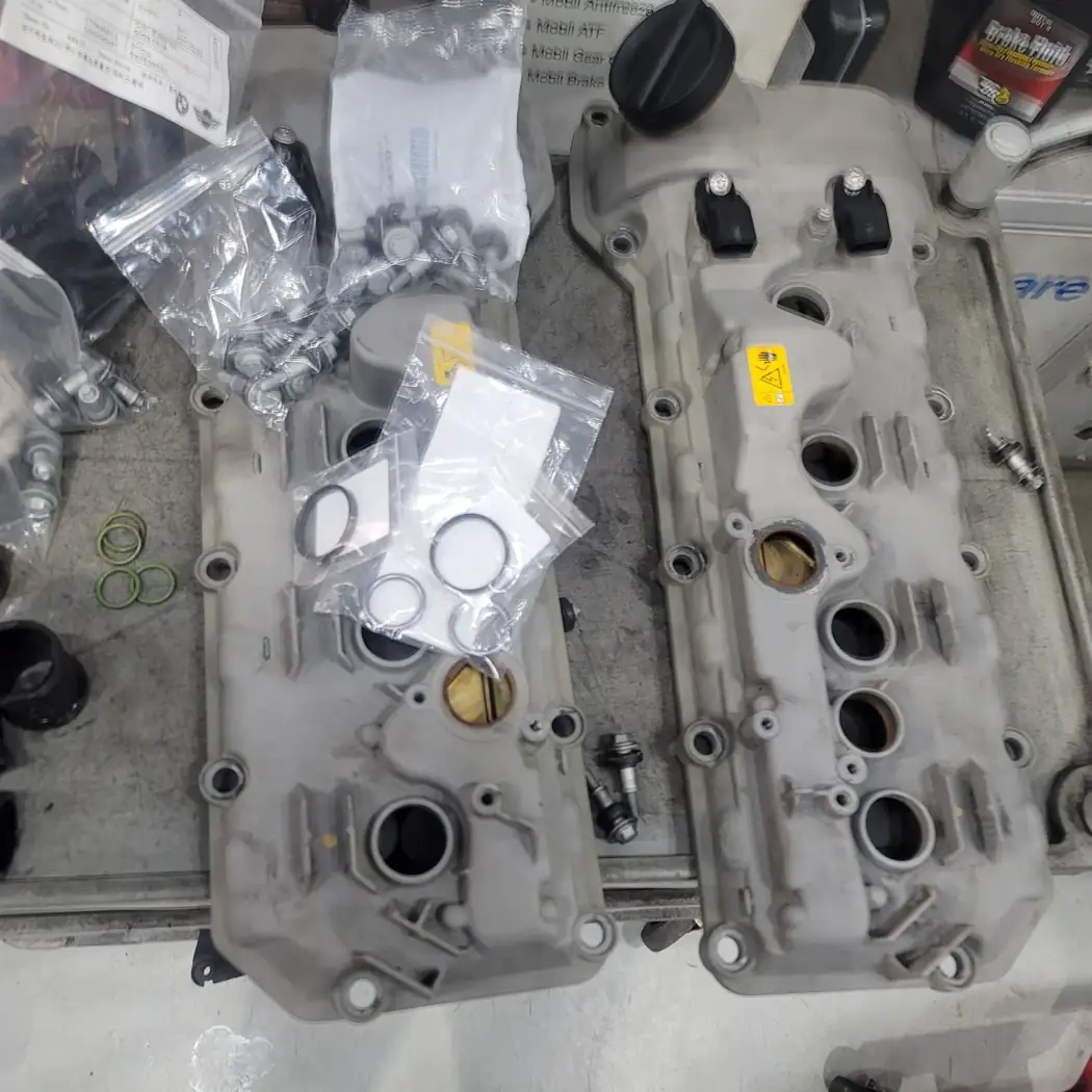 Gaskets and seals prepared for assembly