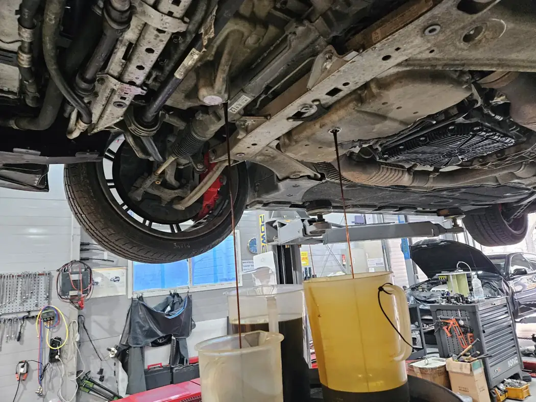 Differential oil draining
